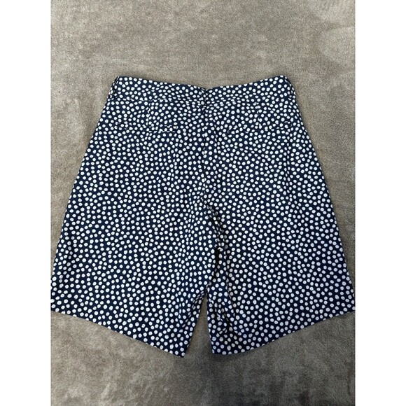 Spanx Sunshine Shorts, 10" Navy Printed Dot Size L - Picture 12 of 14